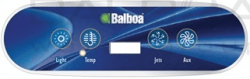 Balboa VL400 Bedienfeld Overlay, 2 Pumpen