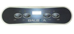 Balboa ML400 Bedienfeld Overlay, 1 Pumpe+AUX